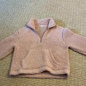 garage quarter zip sherpa